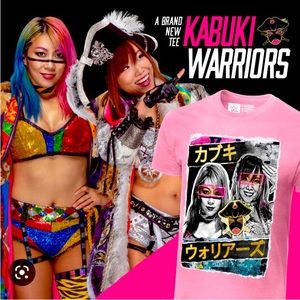 Authentic WWE “Kabuki Warriors” pink women’s t-shirt, size XL